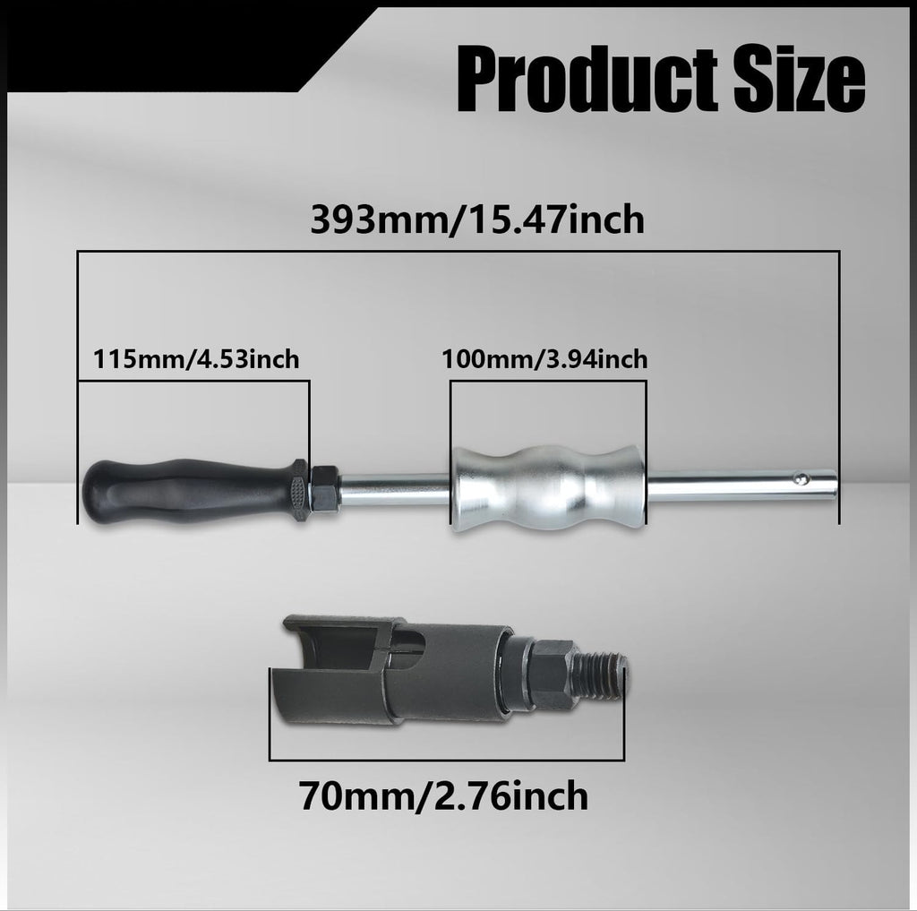 Blearen Fuel Injector Puller Tool Kit Compatible with Ford EcoBoost 1.0, 1.5, 1.6, 2.0 3.5 3.7 Petrol Engines Injector Removal Tool with Slide Hammer