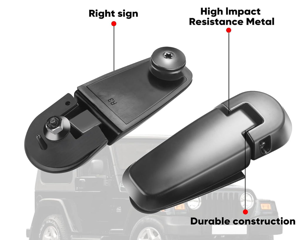 Blearen Rear Window Glass Hinge - Right and Left Liftgate Window Hinges Fit for 2002-2005 Ford Explorer, Mercury Mountaineer, Replace # 2L2Z-78420A68-AA, 3L2Z-78420A68-AC, 3L2Z-78420A69-AC, 924-160
