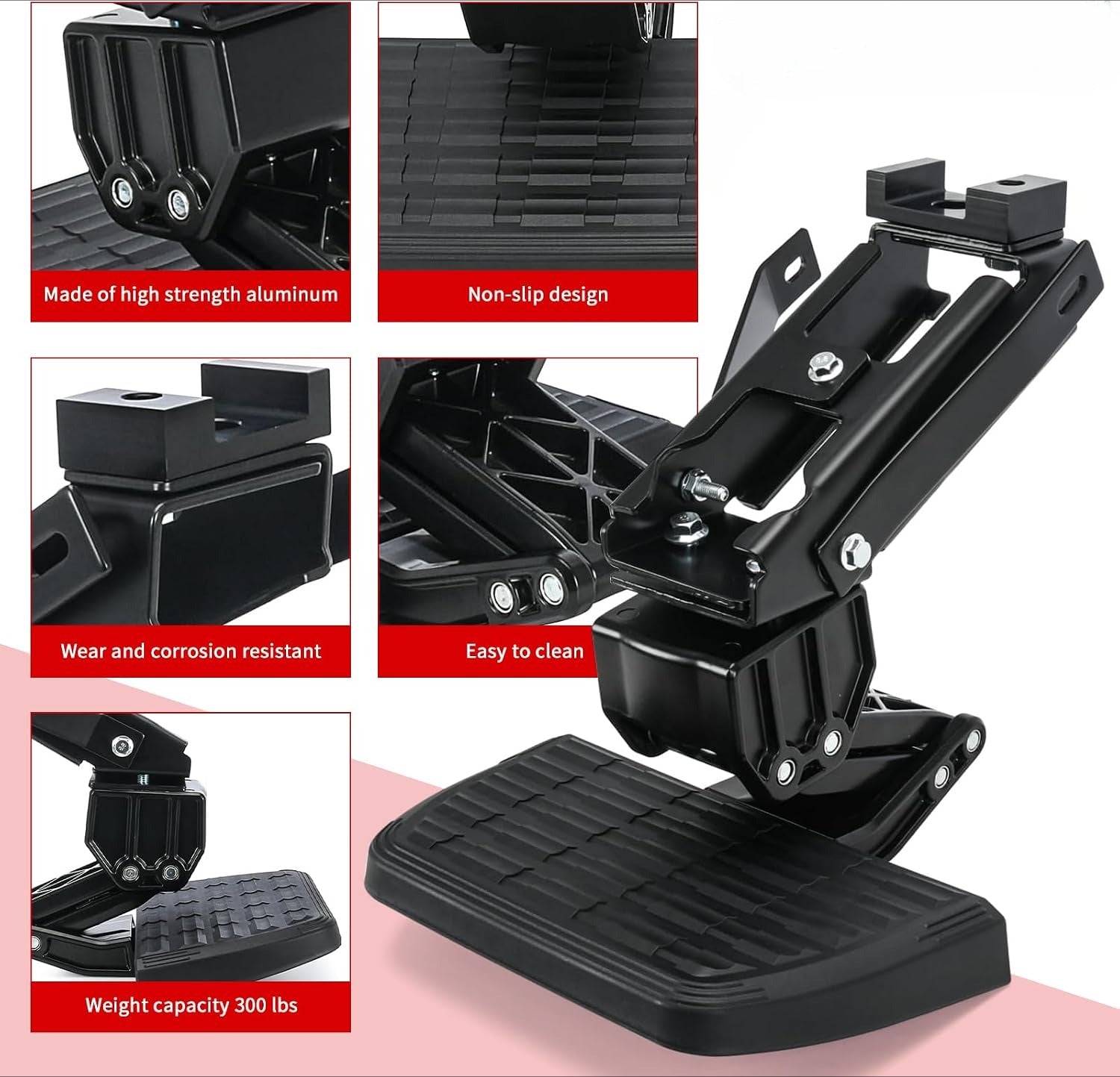 Blearen Truck Bed Side Step fits for 2017-2022 Ford F250 F350 Retractable Side Step Replacement AMP Research 75413-01A BedStep