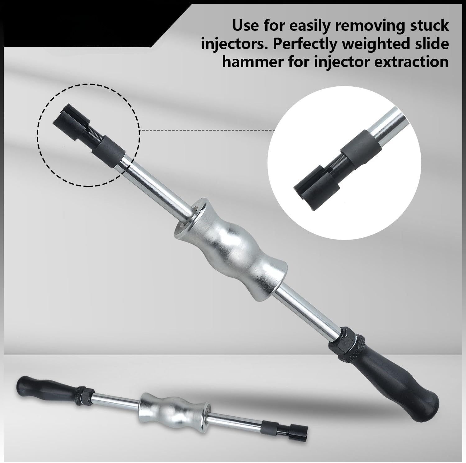 Blearen Fuel Injector Puller Tool Kit Compatible with Ford EcoBoost 1.0, 1.5, 1.6, 2.0 3.5 3.7 Petrol Engines Injector Removal Tool with Slide Hammer