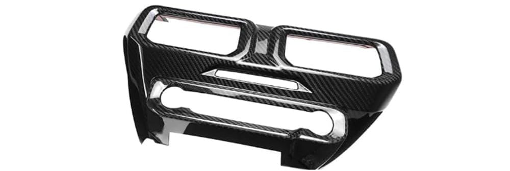 Blearen Genuine Carbon Fiber Dashboard Air Conditioner Vent Trim for Ford Mustang S650 Ecoboost GT 5.0 2024 2025 Center Console Air Outlet Frame Panel