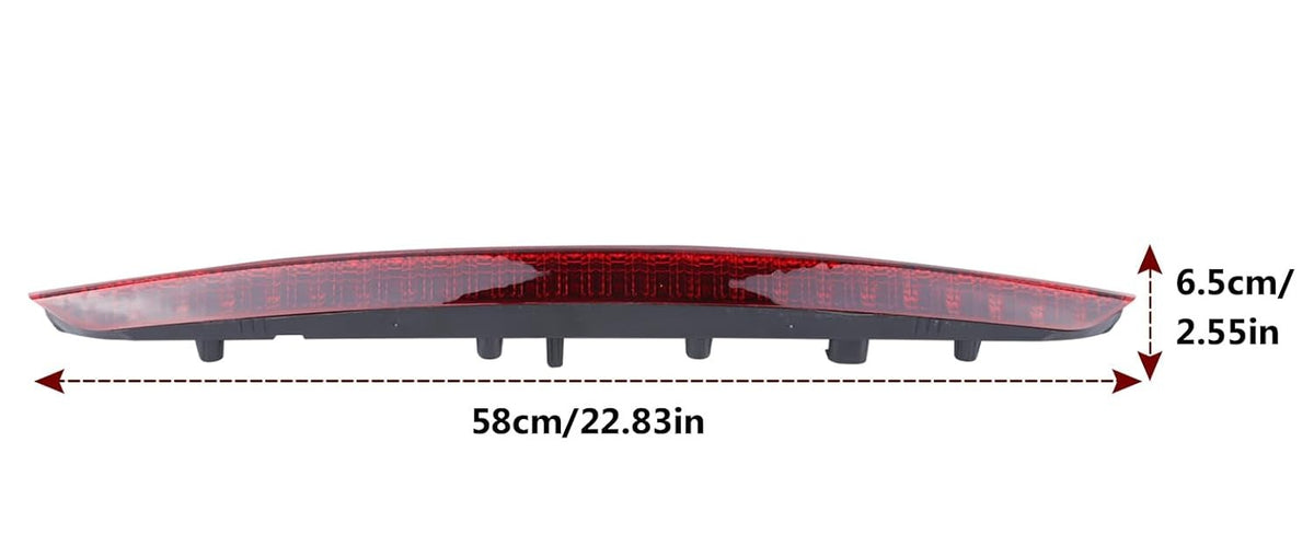 Blearen 3rd Brake Lamp Compatible for 2016 2017 2018 Lincoln MKX LED Stop Light High Mount Third Brake Light With Bulbs and Harness FA1Z-13A613-AB FA1Z13A613AB