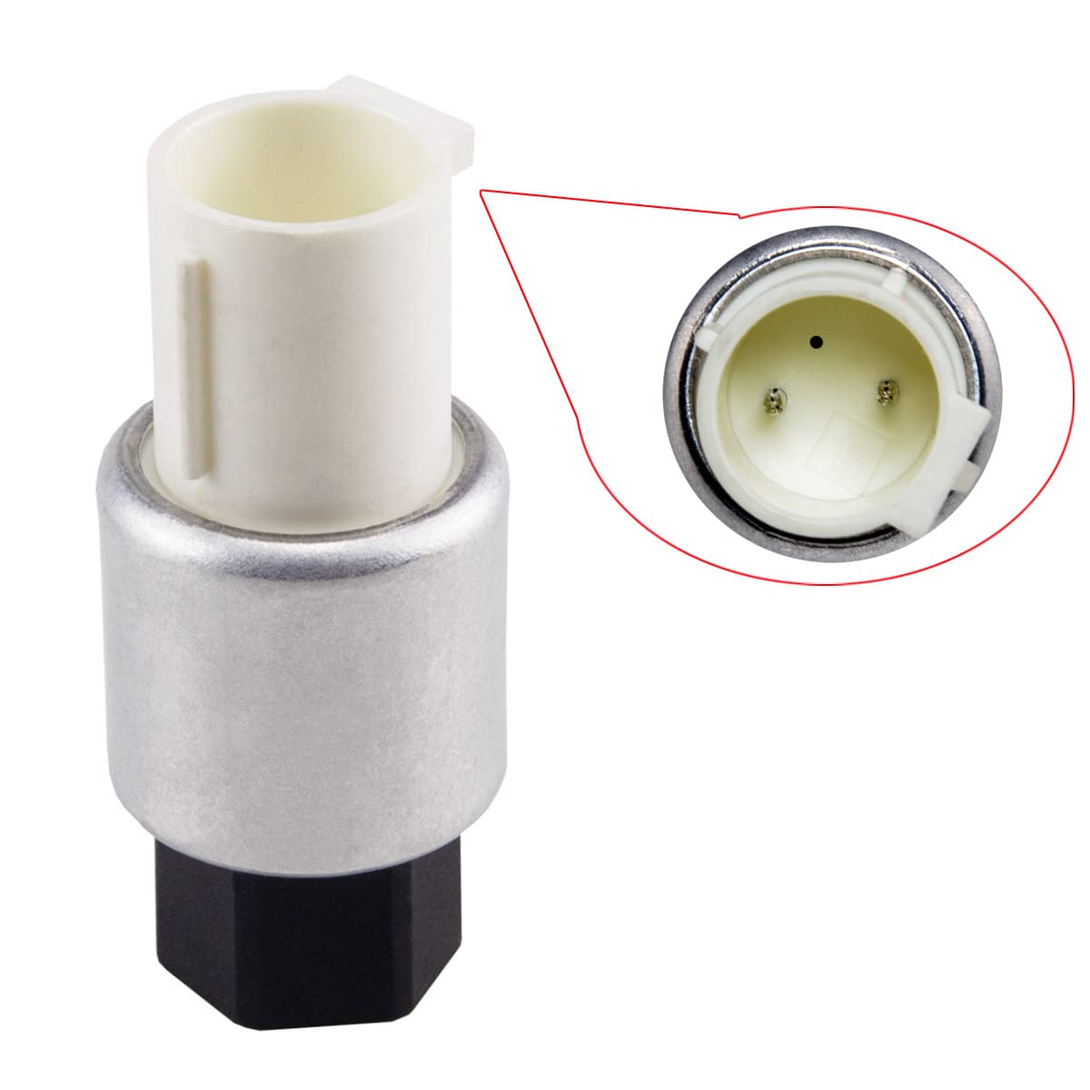 Blearen A/C Clutch Cycle Switch Compatible with Ford F150 F250 F350, Air Conditioner Pressure Switch Replace 95BW19E561AA F6RZ19E561AA GC2Z19E561BA F5VY19E561A YH2013 YH1462 36485 1711362
