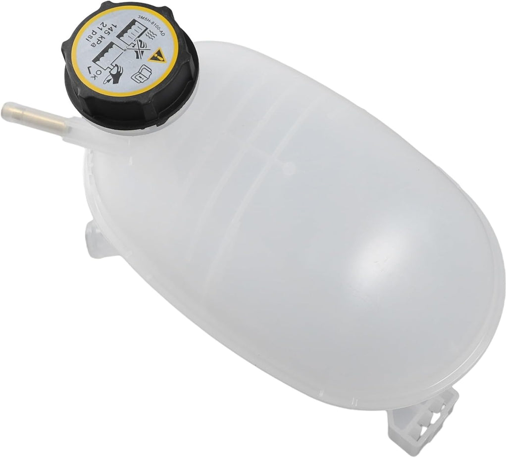 Blearen Engine Coolant Reservoir Expansion Tank Cap Assembly for Ford Escape 17-19 OEM GV6Z8A080B FO3014164 White Plastic Automotive Cooling System Part Replacement
