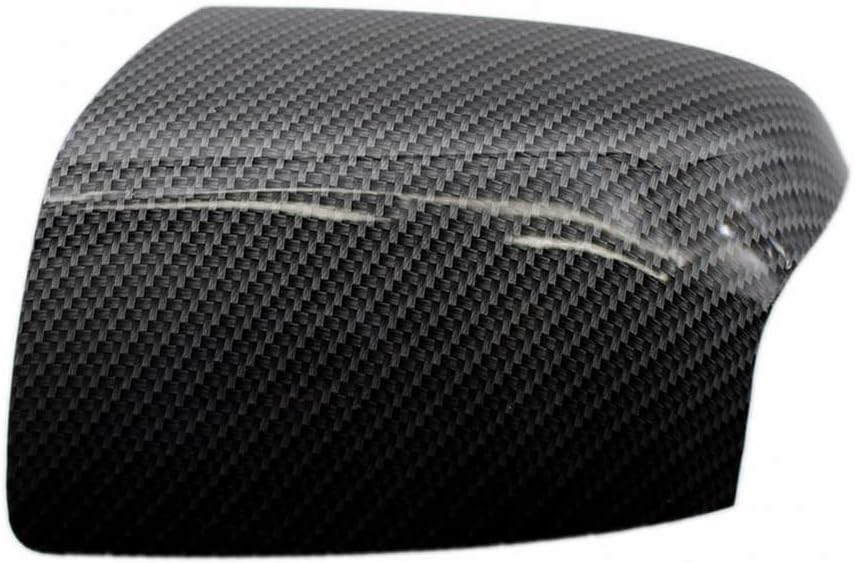 Blearen 1 Pair Car Rearview Mirror Housing Side Mirror Covers Carbon Fiber & Glossy Black FD4247424, FD4247423 Compatible with Ford Focus 2005-2008