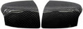 Blearen 1 Pair Car Rearview Mirror Housing Side Mirror Covers Carbon Fiber & Glossy Black FD4247424, FD4247423 Compatible with Ford Focus 2005-2008