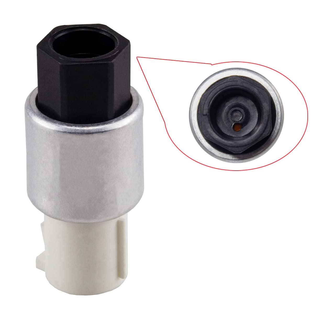 Blearen A/C Clutch Cycle Switch Compatible with Ford F150 F250 F350, Air Conditioner Pressure Switch Replace 95BW19E561AA F6RZ19E561AA GC2Z19E561BA F5VY19E561A YH2013 YH1462 36485 1711362