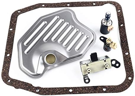 Blearen 4R70W 4R75E Transmission Solenoid Set kit EPC TCC Lockup Shift with Filter and Gasket Compatible with Fo-rd Lin-coln Mer-cury 1998-2004
