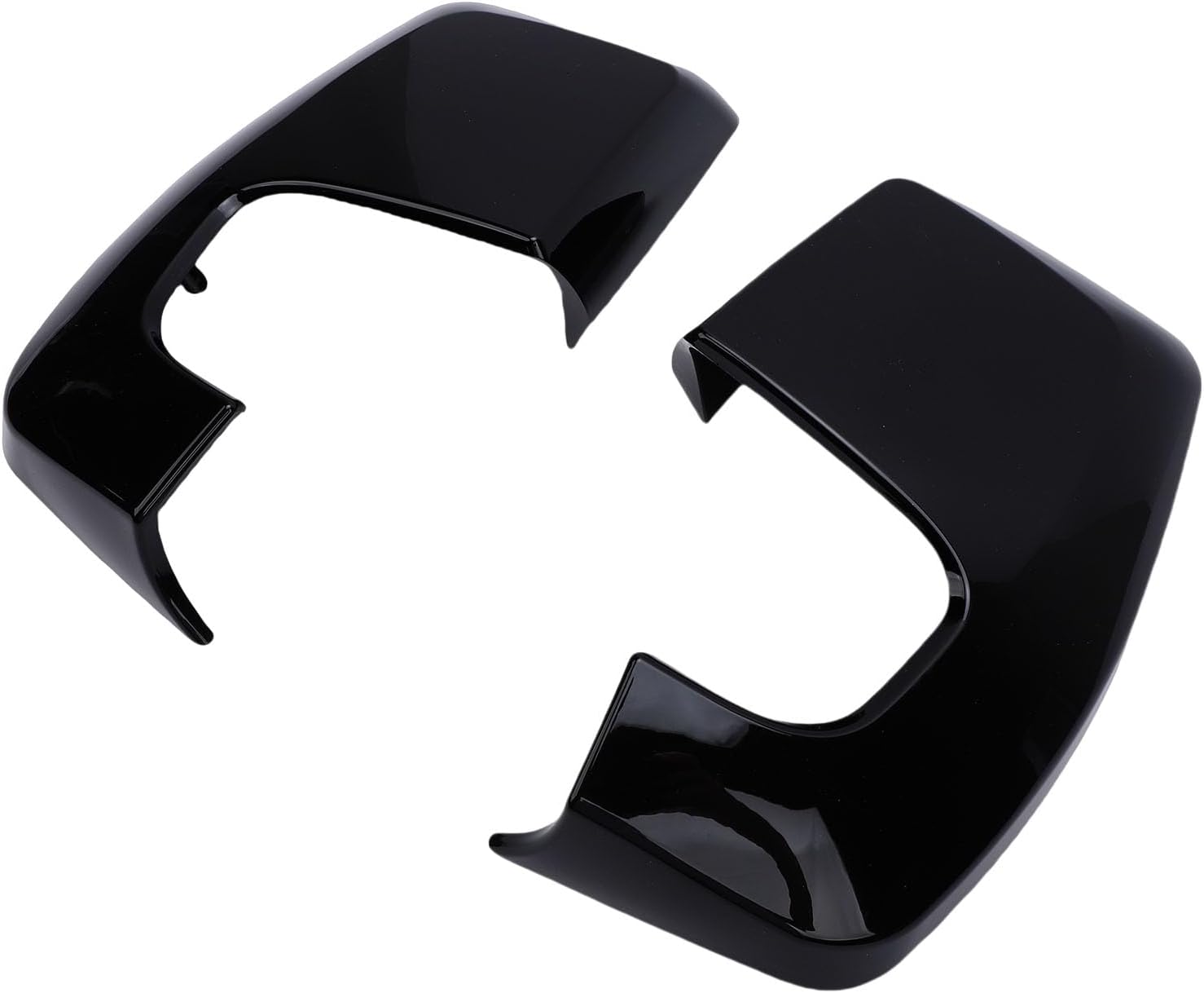 Blearen  Pair Door Wing Side Rear View Mirror Cover Cap, Side View Mirror Cover, 2PCS Door Wing Mirror Cover Cool Style Rear View Door Mirror Caps Replacement (Glossy Black)
