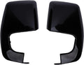Blearen  Pair Door Wing Side Rear View Mirror Cover Cap, Side View Mirror Cover, 2PCS Door Wing Mirror Cover Cool Style Rear View Door Mirror Caps Replacement (Glossy Black)