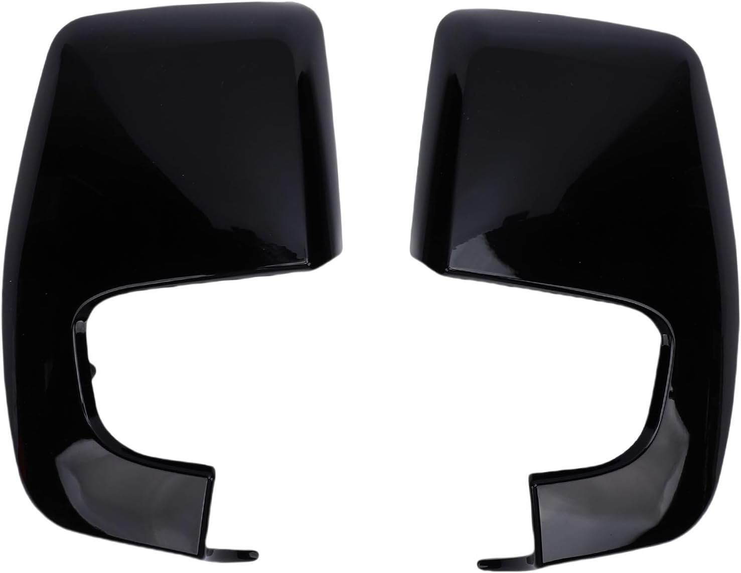 Blearen  Pair Door Wing Side Rear View Mirror Cover Cap, Side View Mirror Cover, 2PCS Door Wing Mirror Cover Cool Style Rear View Door Mirror Caps Replacement (Glossy Black)