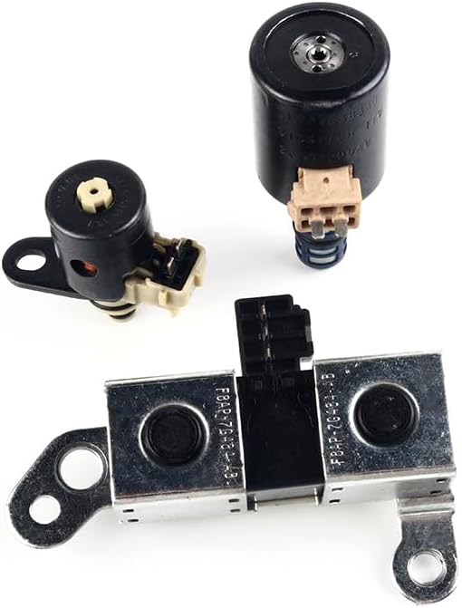 Blearen 4R70W 4R75E Transmission Solenoid Set kit EPC TCC Lockup Shift with Filter and Gasket Compatible with Fo-rd Lin-coln Mer-cury 1998-2004