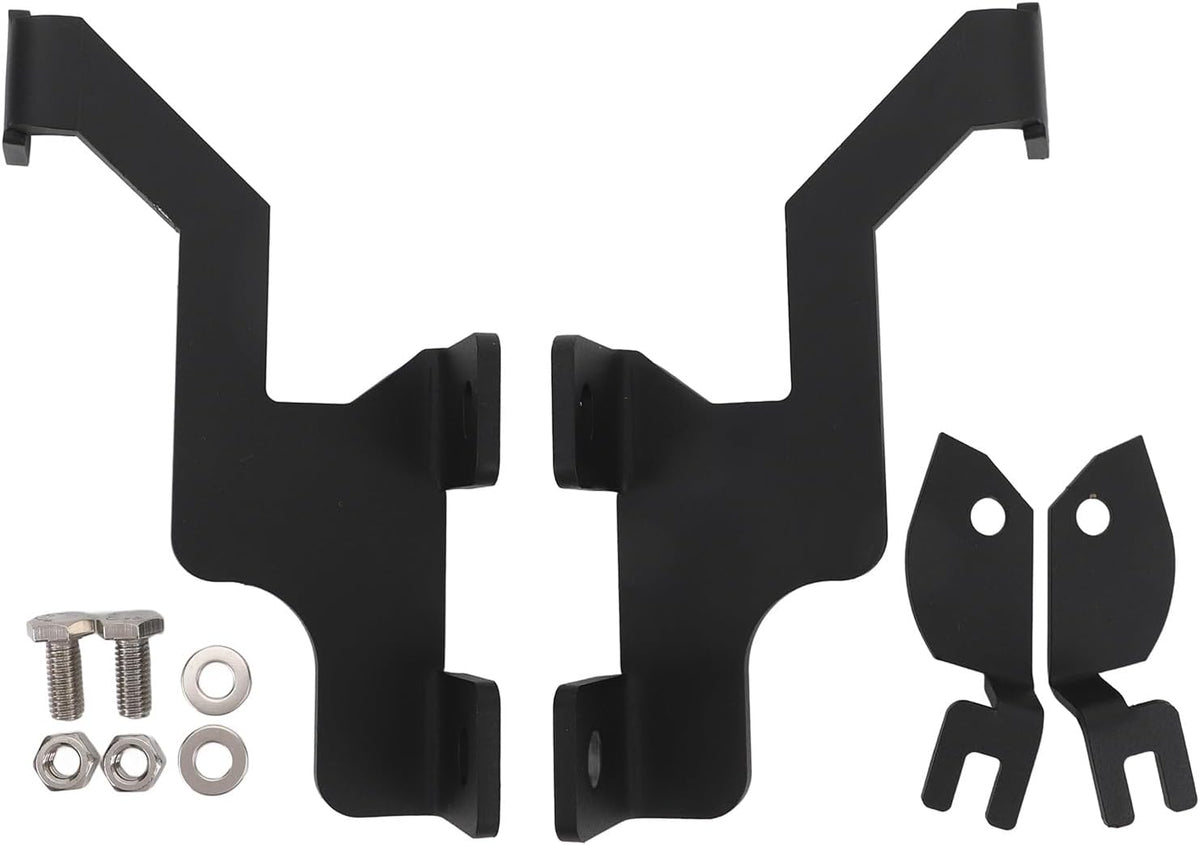 Blearen Hood LED Light Mount Brackets Steel Pillar Pod Light Mounts 612590737497 No Drill Hood Hinge Installation for SVT 2010 2014 Left Right Side