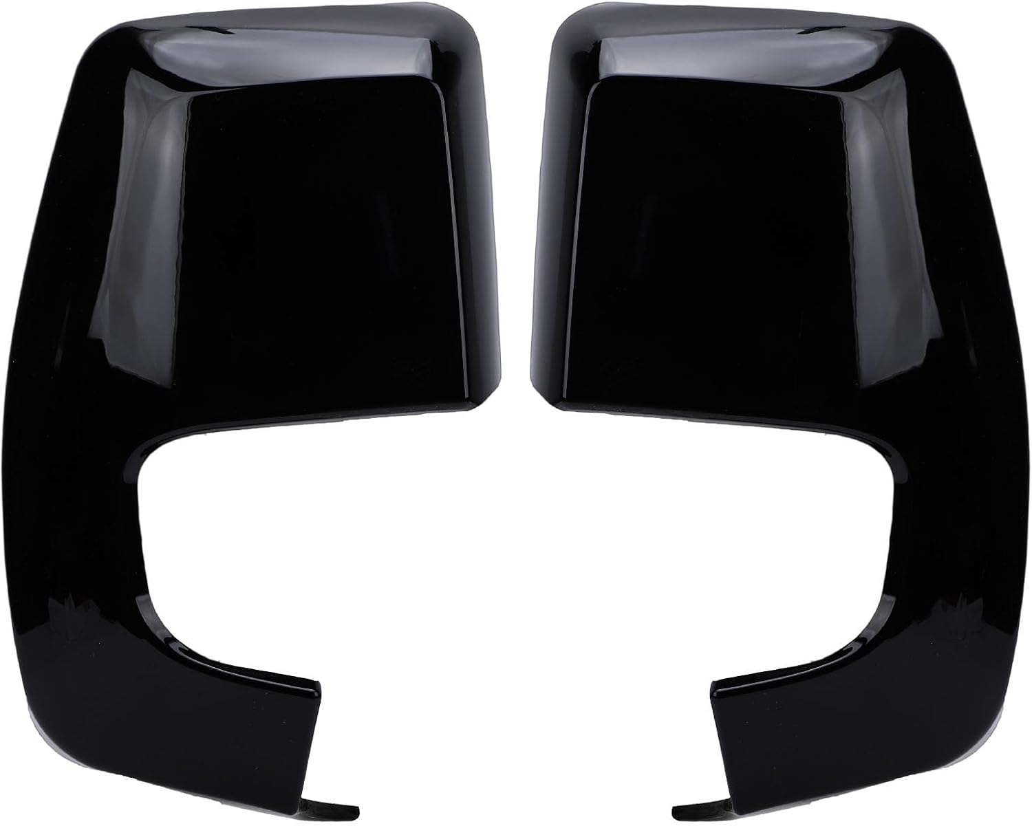 Blearen  Pair Door Wing Side Rear View Mirror Cover Cap, Side View Mirror Cover, 2PCS Door Wing Mirror Cover Cool Style Rear View Door Mirror Caps Replacement (Glossy Black)