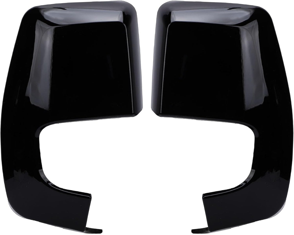Blearen  Pair Door Wing Side Rear View Mirror Cover Cap, Side View Mirror Cover, 2PCS Door Wing Mirror Cover Cool Style Rear View Door Mirror Caps Replacement (Glossy Black)