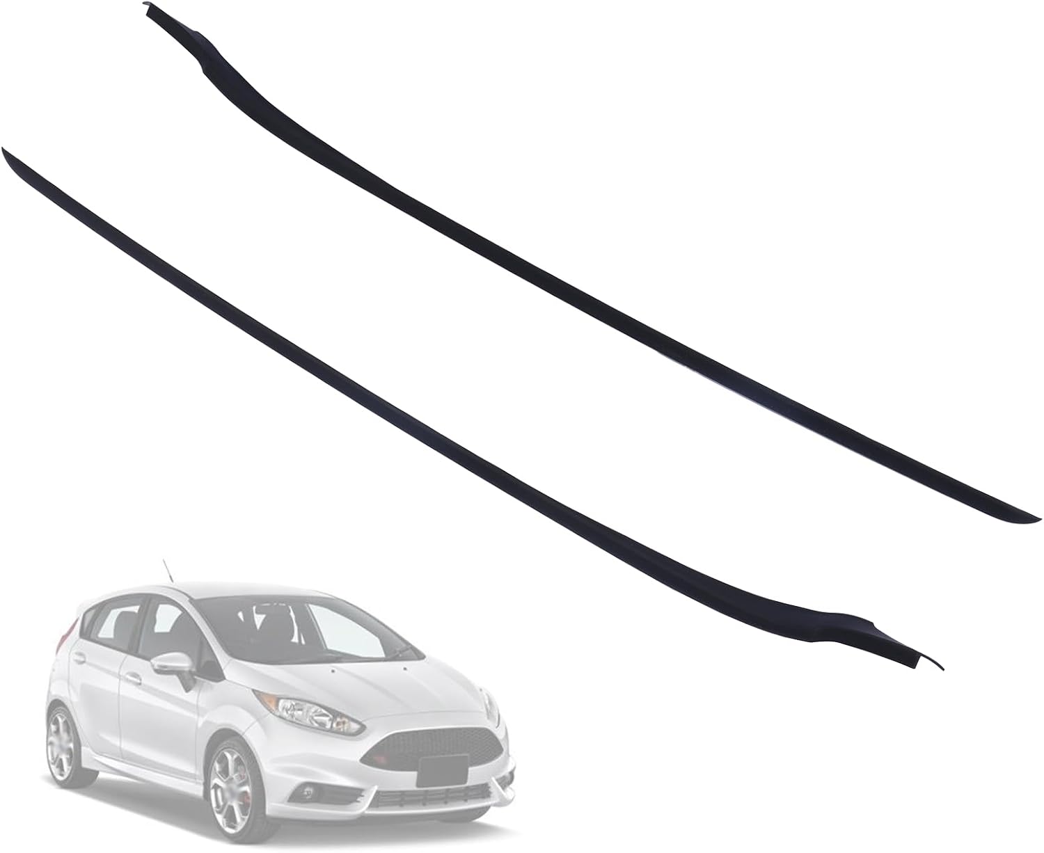 Blearen Pair Windshield A-Pillar Trim Moulding BE8Z5403137A BE8Z5403136A Compatible with Ford Fiesta 2011-2019 Both Right and Left Side RH+LH
