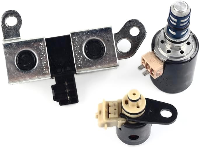 Blearen 4R70W 4R75E Transmission Solenoid Set kit EPC TCC Lockup Shift with Filter and Gasket Compatible with Fo-rd Lin-coln Mer-cury 1998-2004