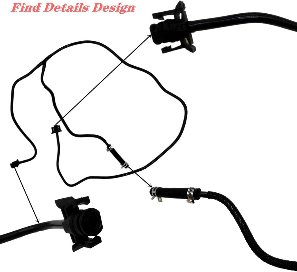 Blearen Reservoir Hose CV6Z-8K012-K,Engine Coolant Overflow Hose Expansion Tank Hose Fits for 2012-2018 Ford Focus 2.0L Radiator Reservoir Hose BV618K012KF CV6Z8K012K