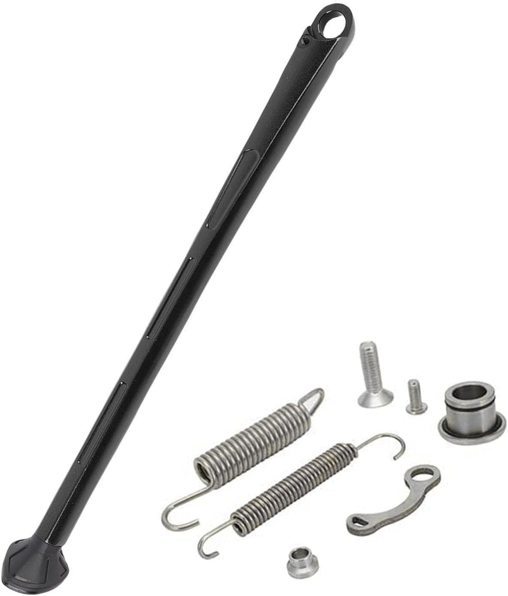 Blearen Motorcycle Side Stand CNC Machined Aluminum Kickstand Fit for XC XCW XCF XCFW XCRW EXC EXCF 150 200 250 300 350 400 450 500 530 2008 to 2015 Anodized Black Left Side Mounting Foot (Black)