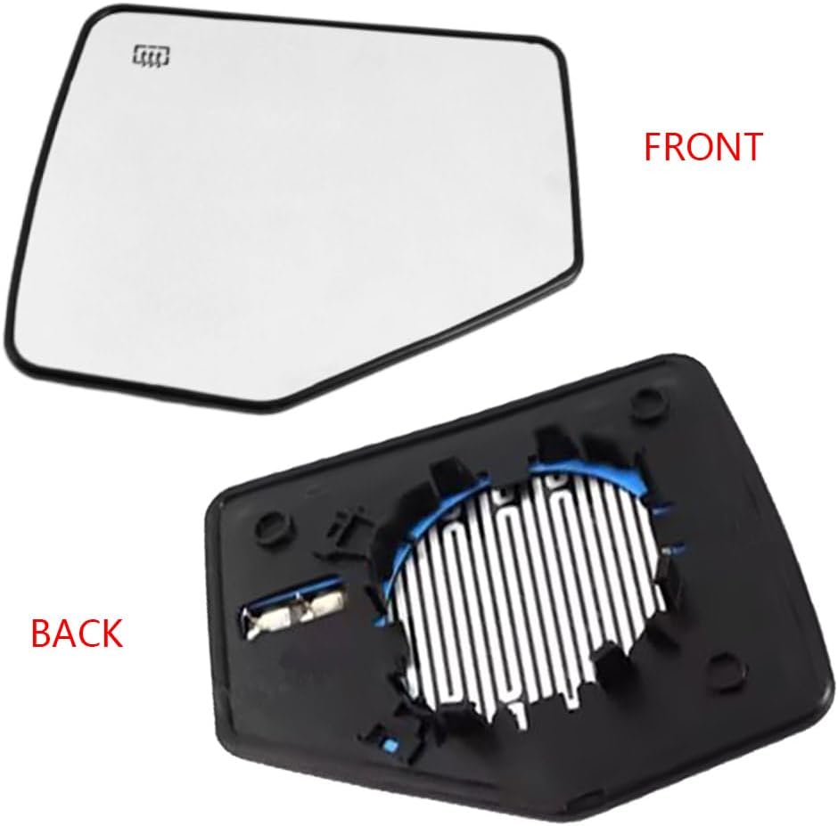 Blearen  Side Mirror Glass Heated with Back Plate Right Passenger Side, 6L2Z17K707A White Glass, Fit for 2006-2010 Explorer, 2006-2011 Ranger, Fit for Mountaineer, Rearview Power Heated Mirror Glass