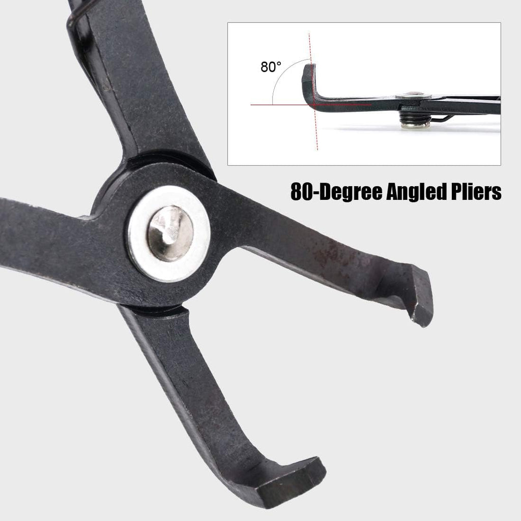 Blearen Swpeet 80 Degree Push Pin Removal Pliers Tool, Easily Removes Push Pin Fasteners Prevents Damage to Trim and 80 Degree Angle Allows