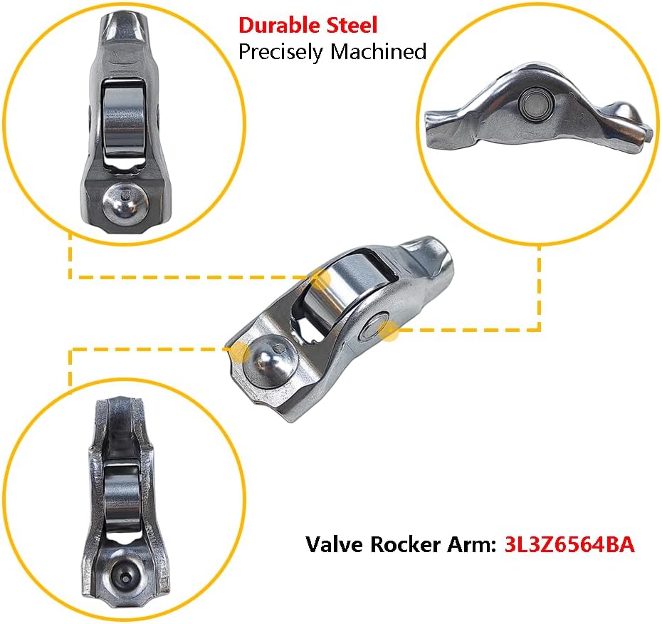 Blearen 12 Pcs Valve Rocker Arm & Lifter (Hydraulic Tappet lash adjuster) Kit | Fit for Ford Expedition Explorer F150 F250 F350 F450 Mustang, Lincoln, Mercury 4.6L 5.4L V8 6.8L V10 | OE# 3L3Z6564BA 5L1Z6500A