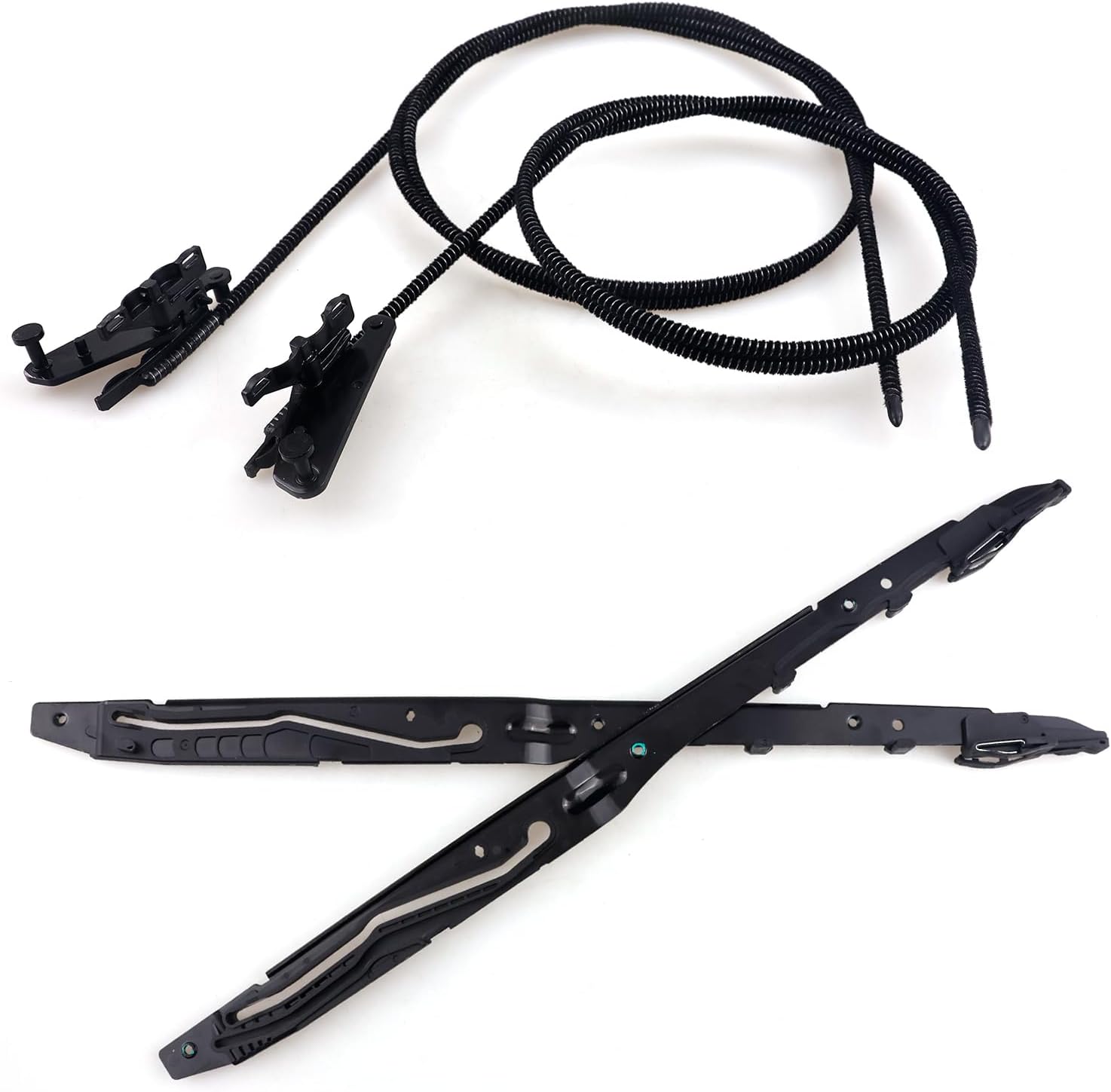 Blearen New Upgraded FL3Z16502C22 Sunroof Glass Cables & Track Assembly Repiar Kit Compatible with Ford F-150 2015-2020, F-250 F-350 Super Duty 2017-2019 Replace OE# FL3Z16502C22 FL3Z-1651071-A FL3Z-1651071-B