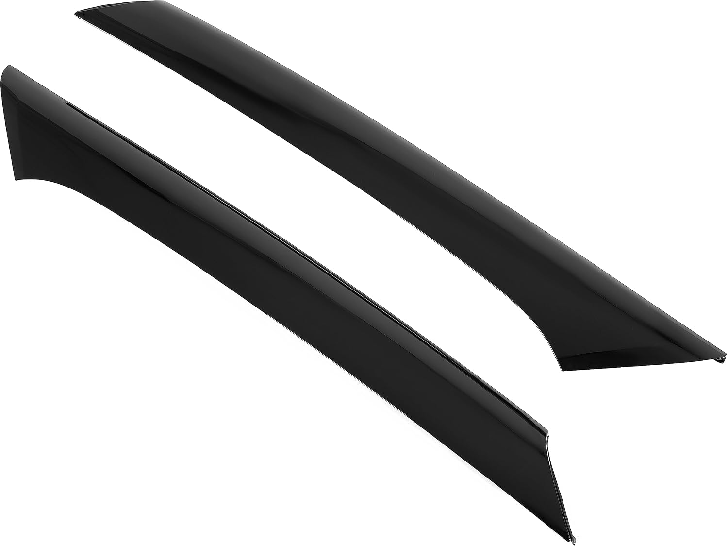 Blearen HECASA Pair A-Pillar Trim Compatible with 2009-2019 Ford Flex 4 Door Utility Replacement for BA8Z-7403145-AA BA8Z-7403136-AA Front Windshield Outer Pillar Trim Molding Driver & Passenger Side