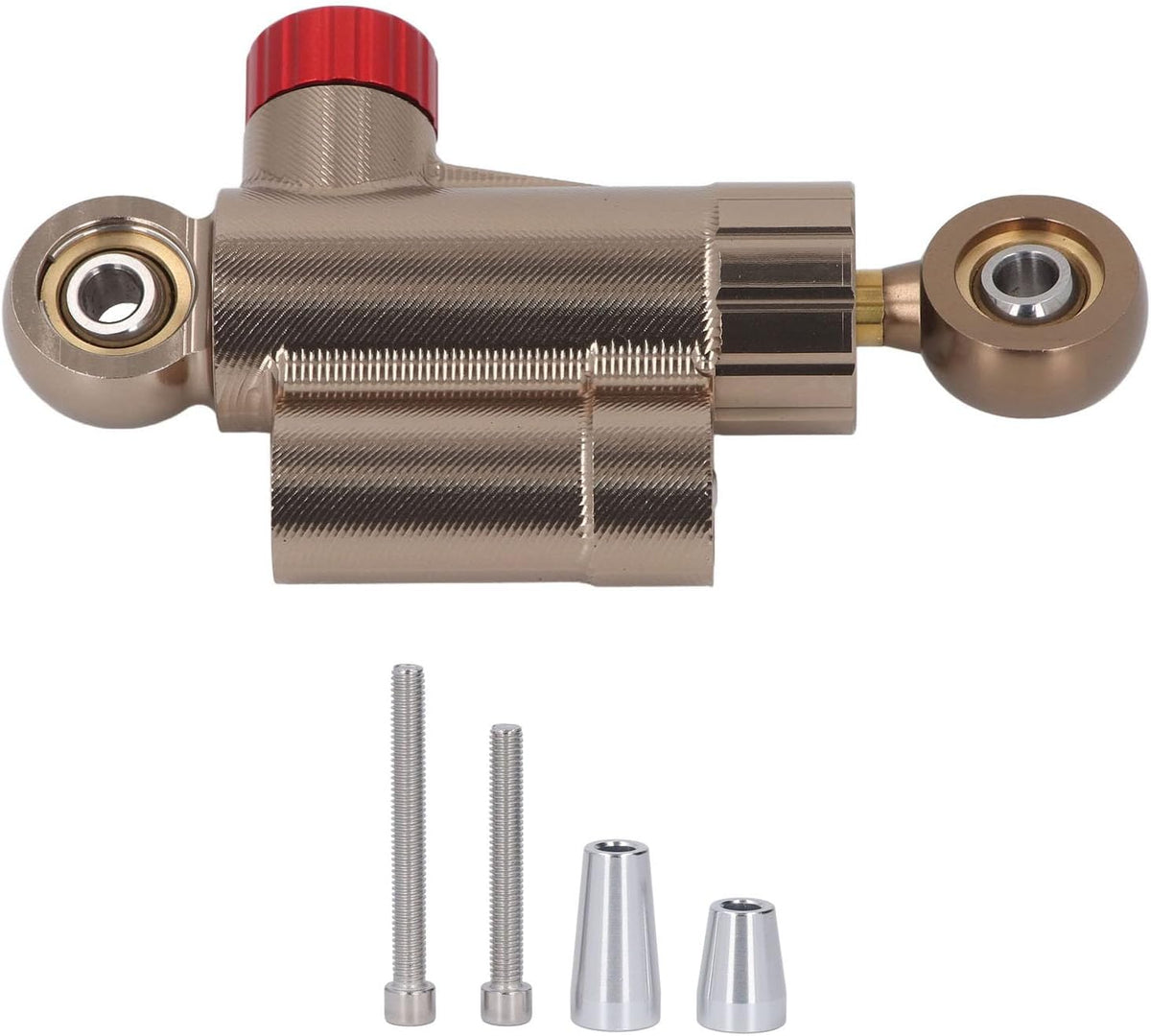 Blearen Motorcycle Steering Damper Adjustable CNC Aluminum Alloy Enhanced Stability Steering Damper Stabilizer Gold Universal for All Motorcycles