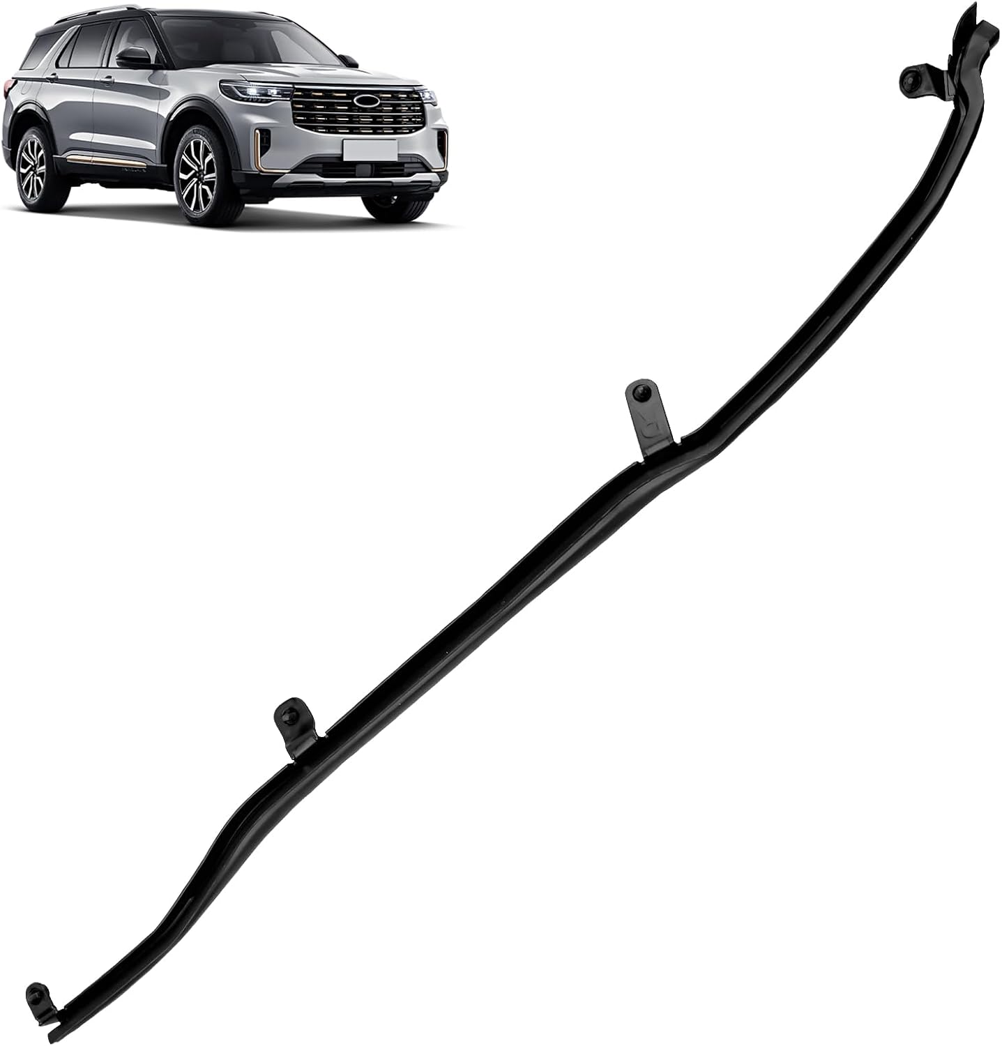 Blearen Door Weather Strip Seal LH RH Fits Ford Explorer 2011-2019 | BB5Z7825324B Right Passenger and Driver Left Rear Door Front Weather Strip 2 Pcs - Replaces BB5Z7825325B