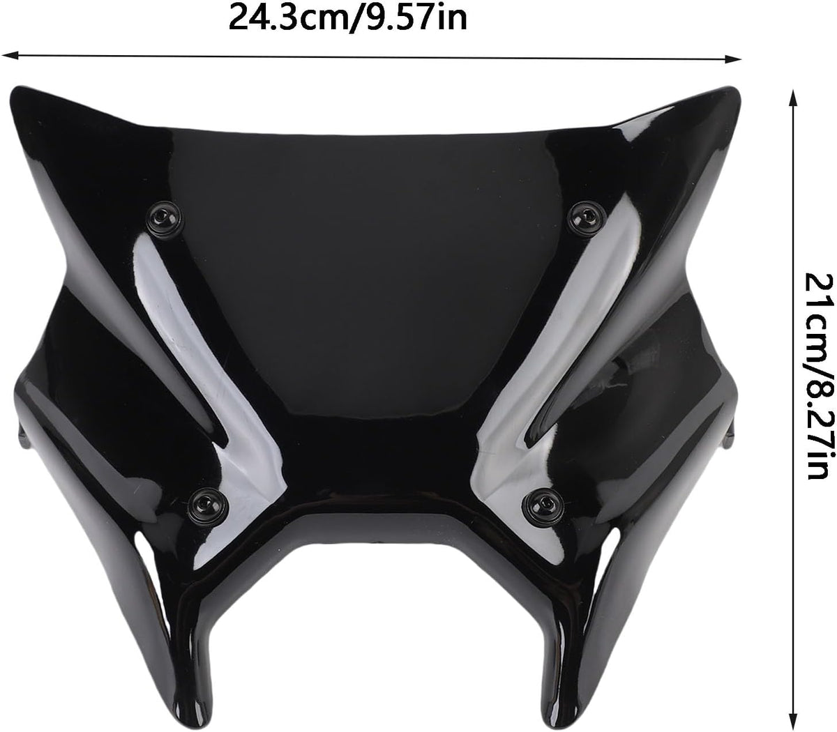 Blearen Motorcycle Windscreen Deflector High Strength Motorcycle Touring Visor with Bracket Replacement for MT-09 MT-09 SP 2024-2025