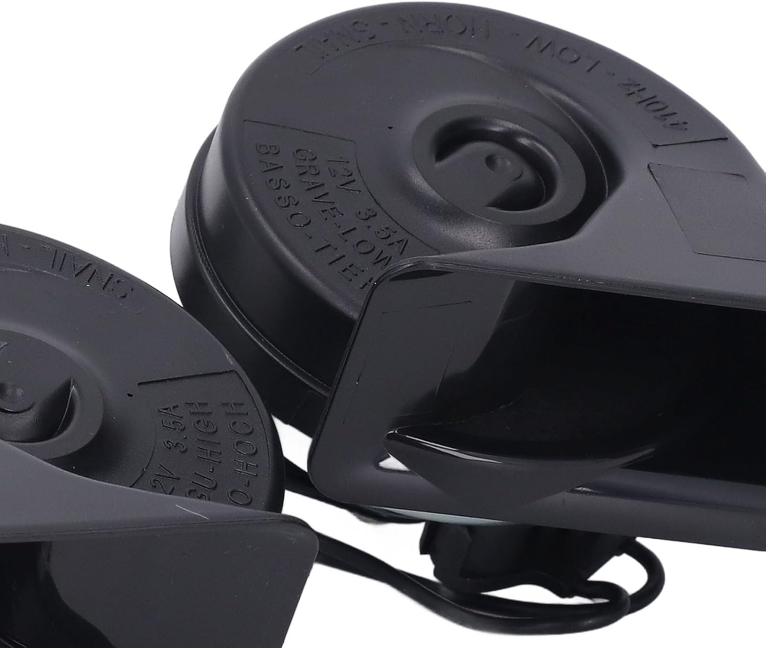 Blearen Dual Horn Assembly, 9L3Z 13832 A, AL3T AB, Loud Clear Replacement Horn Assembly with Bracket IP67 Weatherproof