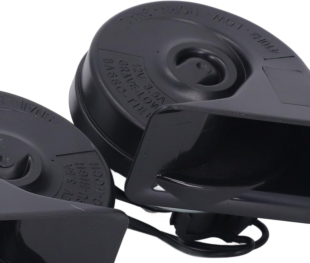 Blearen Dual Horn Assembly, 9L3Z 13832 A, AL3T AB, Loud Clear Replacement Horn Assembly with Bracket IP67 Weatherproof