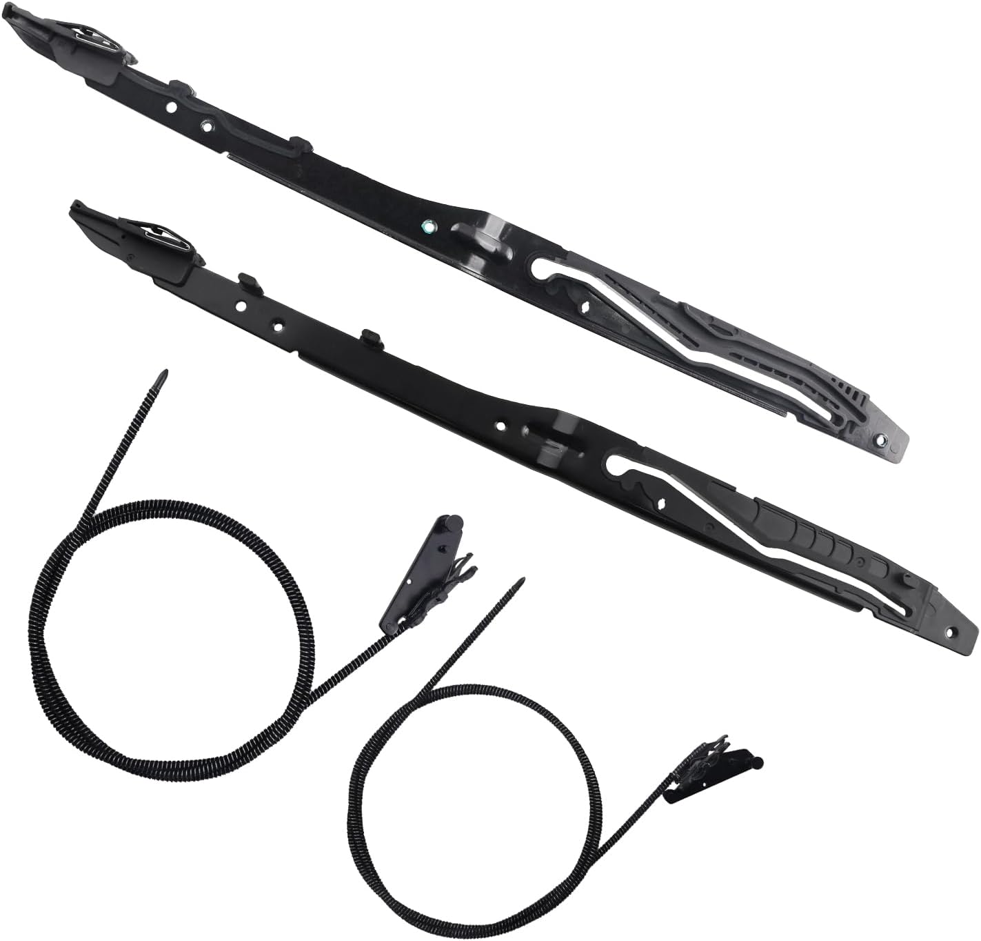 Blearen New Upgraded FL3Z16502C22 Sunroof Glass Cables & Track Assembly Repiar Kit Compatible with Ford F-150 2015-2020, F-250 F-350 Super Duty 2017-2019 Replace OE# FL3Z16502C22 FL3Z-1651071-A FL3Z-1651071-B