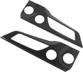 Blearen 2PCS Car Interior Door Panel Trim Glossy Carbon Fiber Scratchproof Unique Decoration for Mustang S650 2024 Onwards