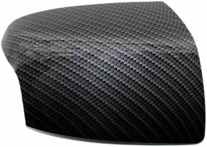 Blearen 1 Pair Car Rearview Mirror Housing Side Mirror Covers Carbon Fiber & Glossy Black FD4247424, FD4247423 Compatible with Ford Focus 2005-2008