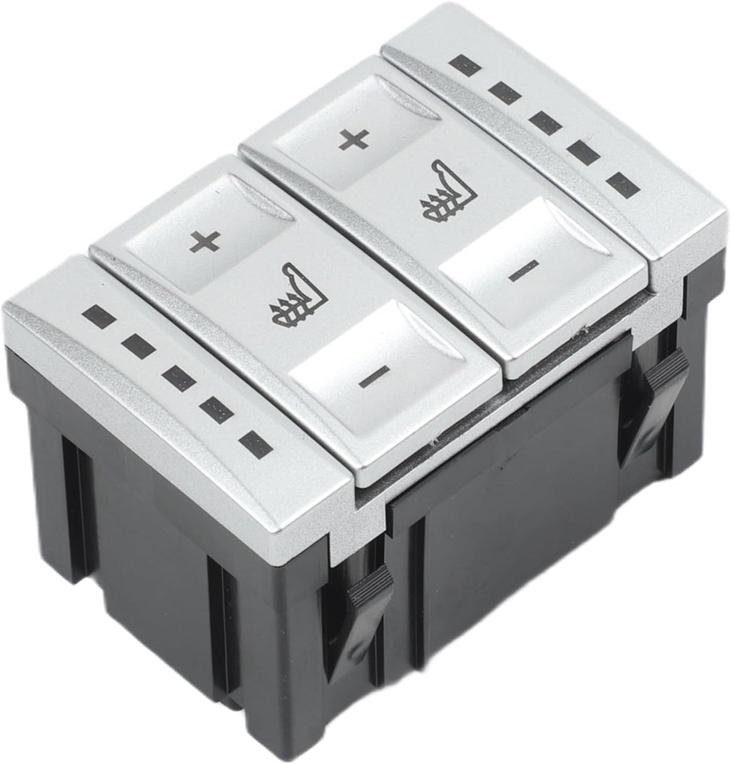 Blearen Heated for Seat Button Switch BS7T19K314AB for 4 S-for MAX 2006-2015 Silver for Replacement Part