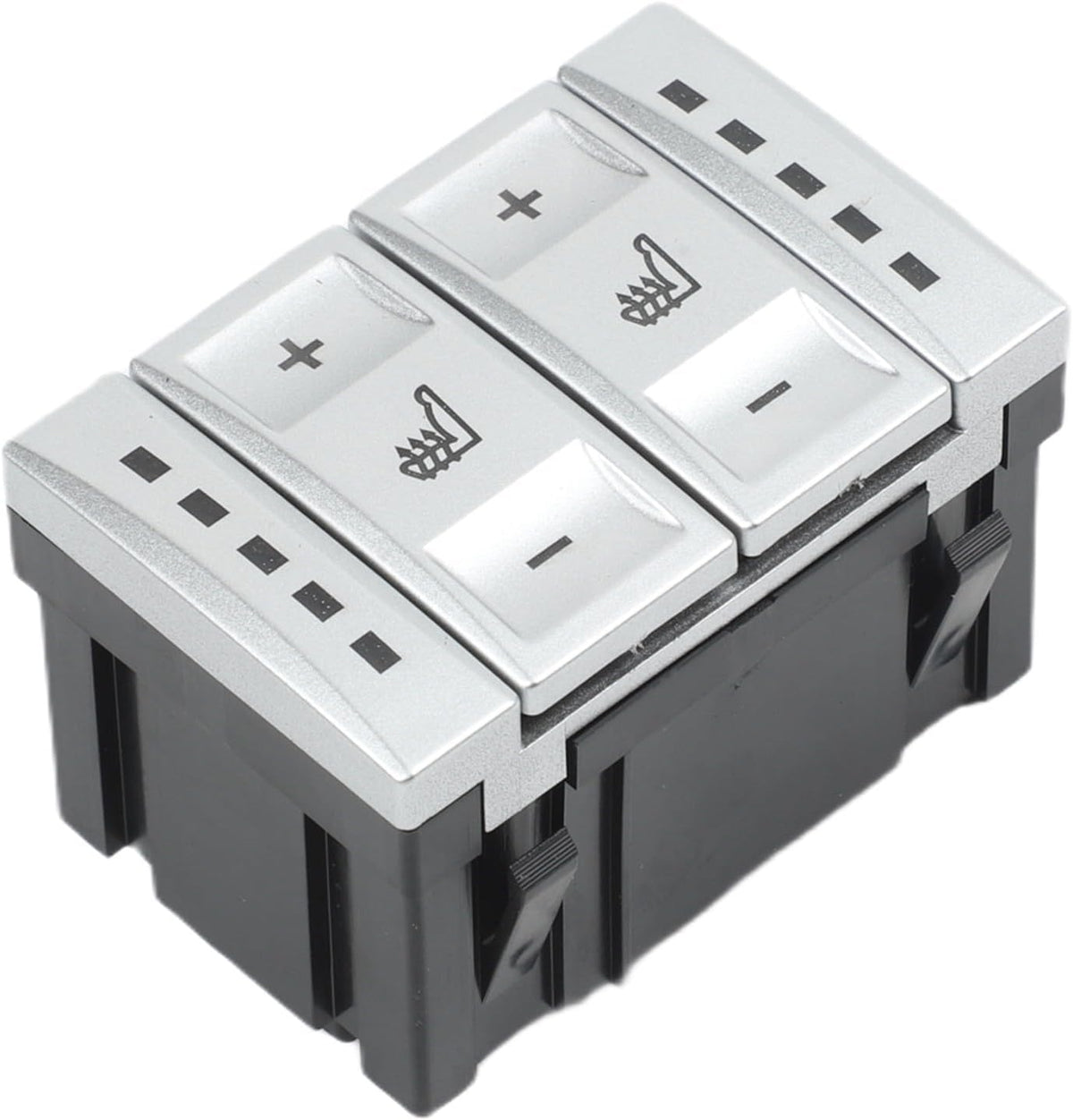 Blearen Heated for Seat Button Switch BS7T19K314AB for 4 S-for MAX 2006-2015 Silver for Replacement Part
