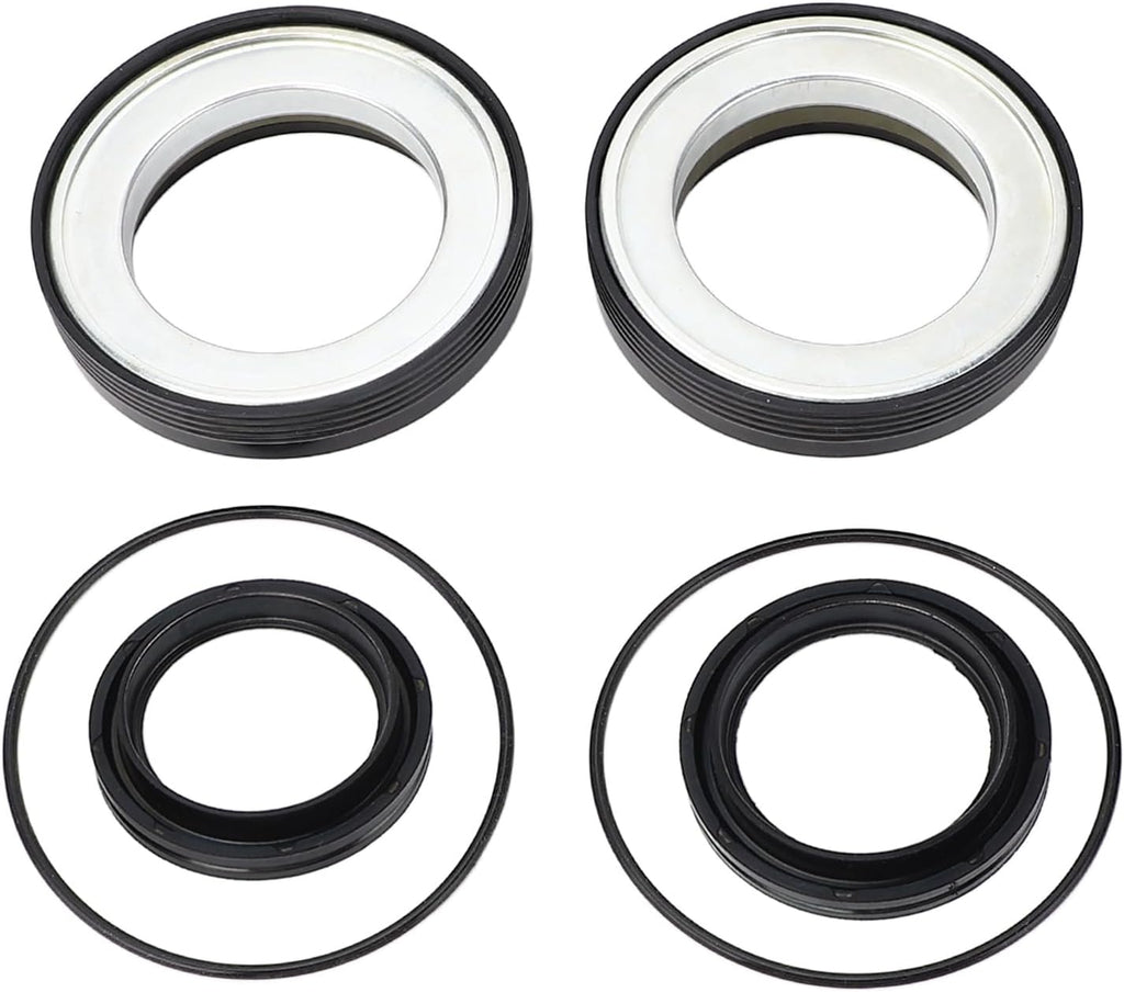 Blearen Front Axle Vaccume Knuckle Tube Seal Kit: Steel Rubber 50491 for F‑450 F‑550 Super Duty Excursion, 6PCS