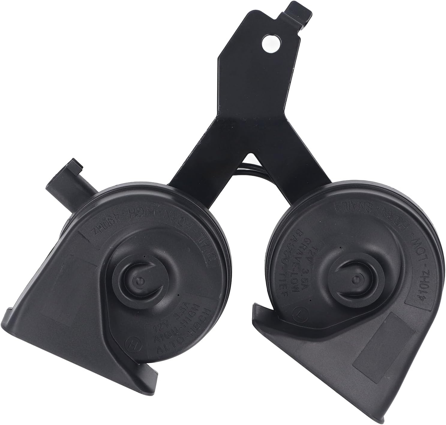 Blearen Dual Horn Assembly, 9L3Z 13832 A, AL3T AB, Loud Clear Replacement Horn Assembly with Bracket IP67 Weatherproof