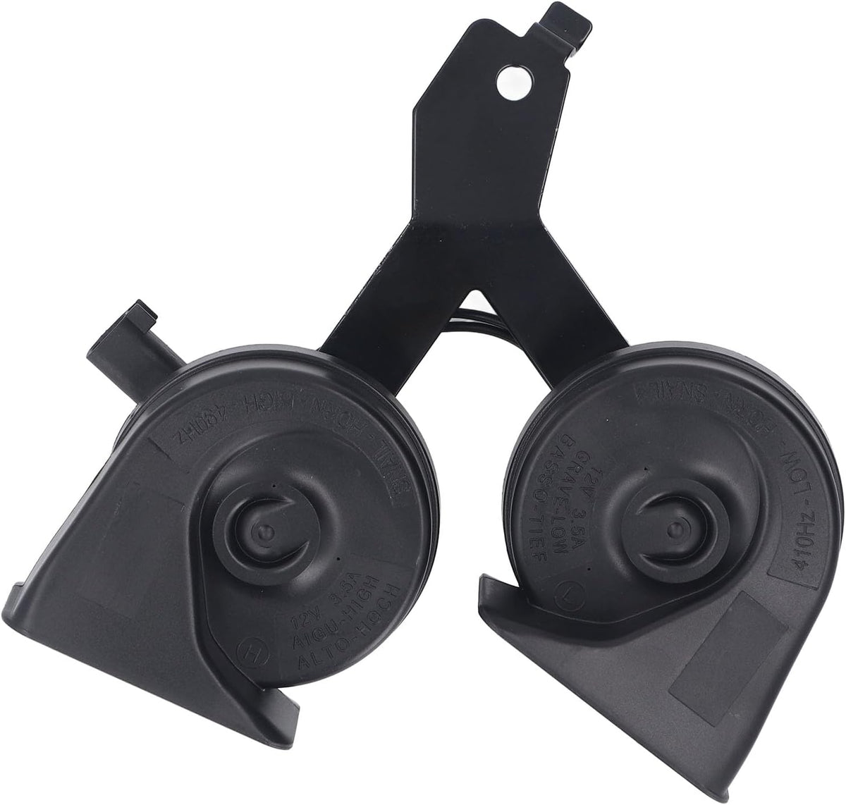 Blearen Dual Horn Assembly, 9L3Z 13832 A, AL3T AB, Loud Clear Replacement Horn Assembly with Bracket IP67 Weatherproof