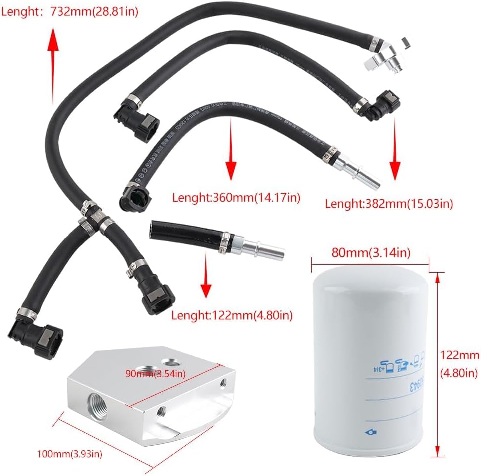 Blearen Disaster Prevention Bypass Kit Gen2.1 CP4.2 Fit for 2011-2025 Ford F250 F350 F450 F550 6.7L Diesel, CP4-6.7F-BP-G2.1, 7031190
