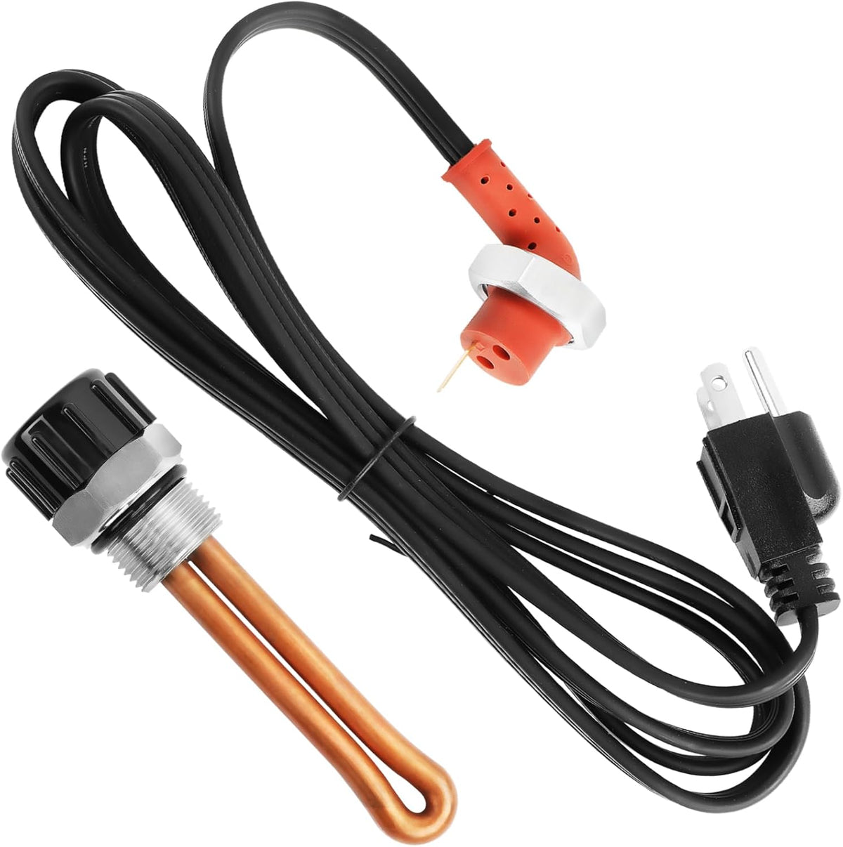 Blearen 3C3Z6A051AA Engine Block Heater Assembly Compatible with Ford F250 F350 F450 F550 Super Duty E150 E250 E350 E450 Econoline Van Excursion Diesel Replacement# 3C3Z-6A051-AA 6A051