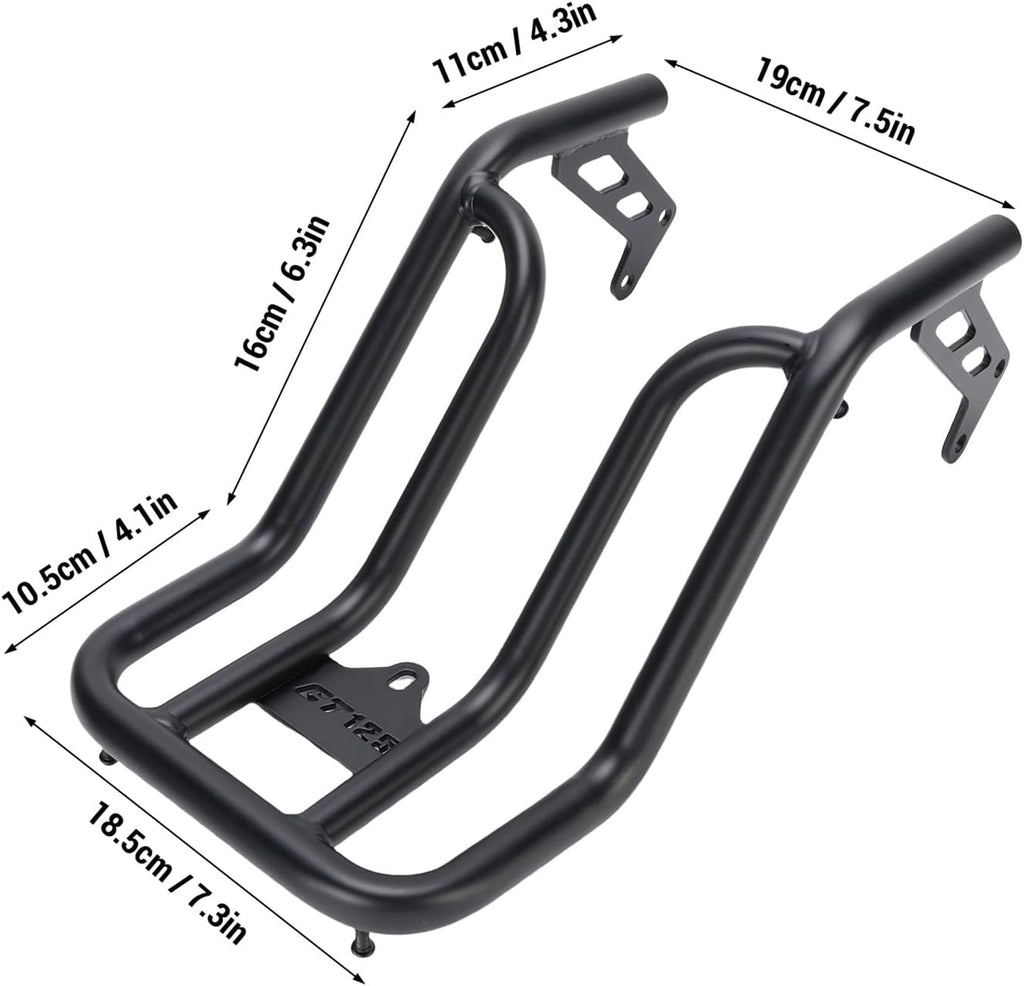 Blearen Motorcycle Center Luggage Rack Carrier Carbon Steel Center Luggage Support Shelf Replacement for CT125 Trail 125 Hunter Cub 2020-2024