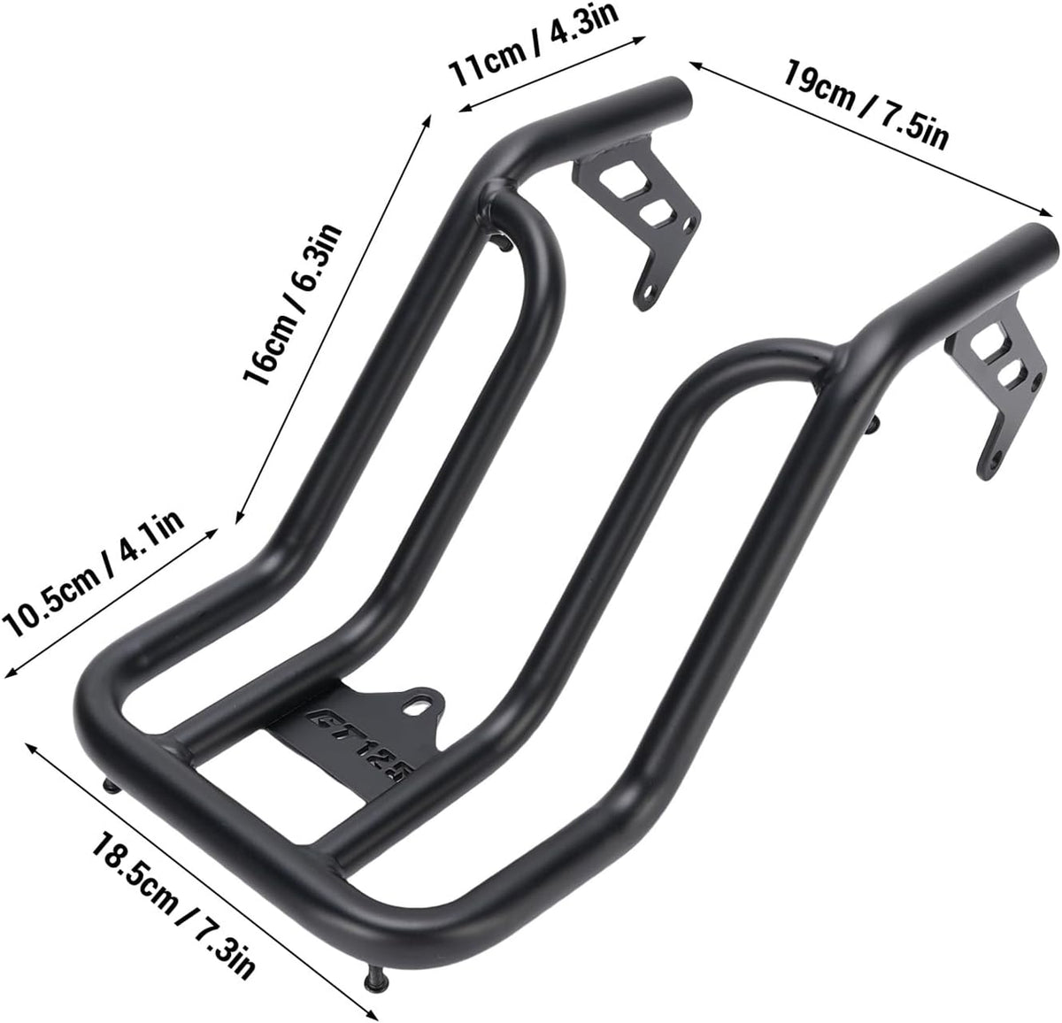 Blearen Motorcycle Center Luggage Rack Carrier Carbon Steel Center Luggage Support Shelf Replacement for CT125 Trail 125 Hunter Cub 2020-2024
