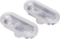 Blearen  Side Marker Light Cover, Clear Lens Left Right 1336185 Replacement for 2002-2008, with Dual Transparent Lamp Shades