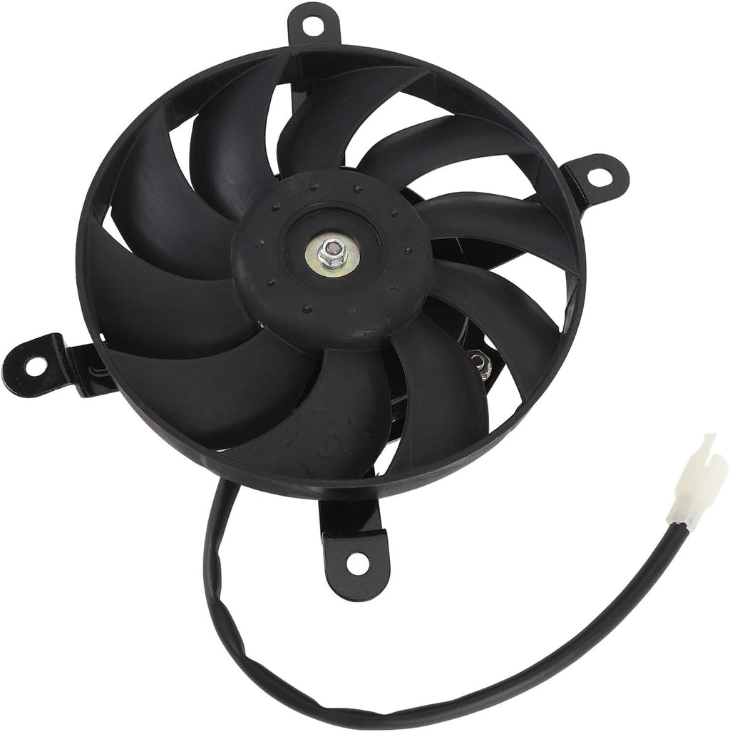 Blearen 12V Motorcycle Radiator Cooling Fan 10 Blades 170mm Steel Alloy Cooling Thermal Fan for 150cc 200cc 250cc 300cc 350cc ATV Quad Go Kart