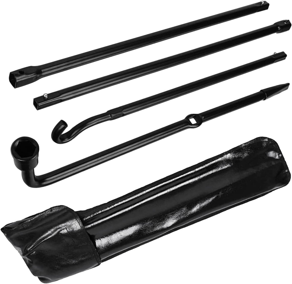Blearen Spare Tire Tool Set Kit Wrench Fit for 2004-2018 F150 Ford F-150 | Spare Tire Lug Wrench Extension Jack Tool Kit Set Pickup Truck Carrying Bag (with no Jack) BL3Z17081B AL3Z17032A BL3Z17A024A