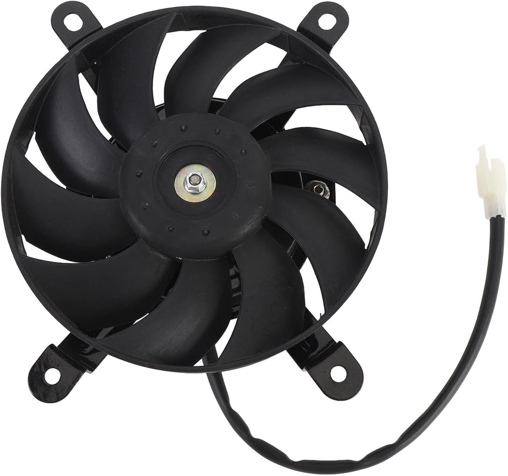 Blearen 12V Motorcycle Radiator Cooling Fan 10 Blades 170mm Steel Alloy Cooling Thermal Fan for 150cc 200cc 250cc 300cc 350cc ATV Quad Go Kart