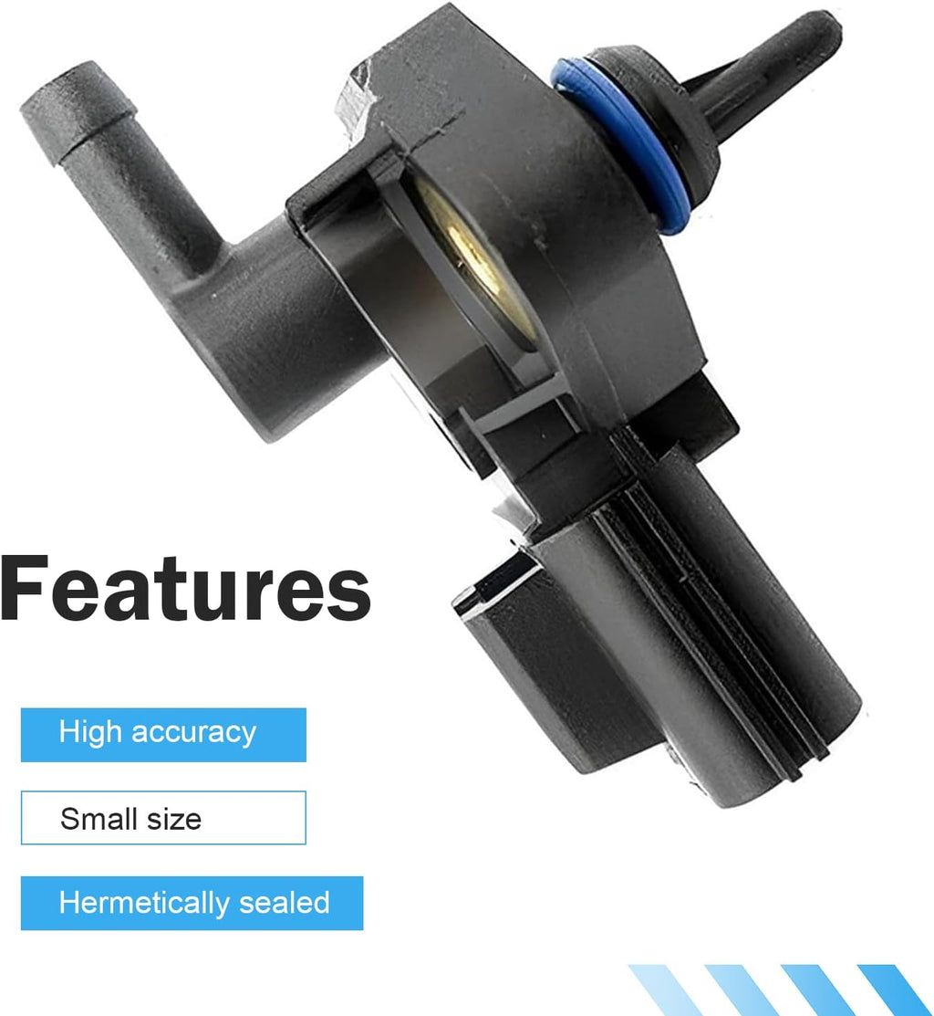 Blearen Car Fuel Pressure Sensor, Intake Manifold Injection Pressure Sensor, Plug and Play Replacement OEM# 3F2E-9G756-AA 0261230093 3F2Z9G756AC, Compatible with Ford Series (Black)